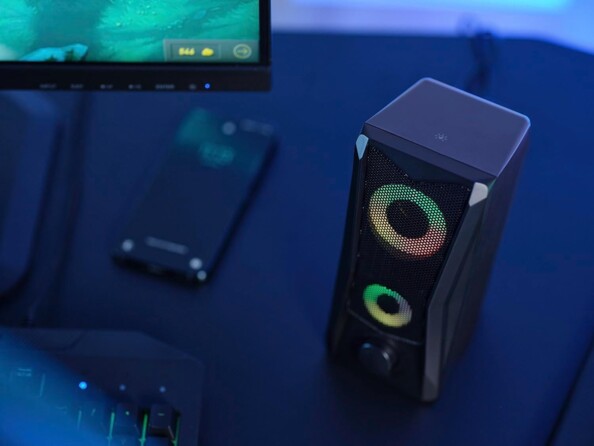 Altavoces gaming para PC Javv RGB 12 W