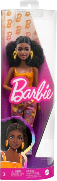 Barbie Fashionistas - Cabello rizado negro y look lleno de color