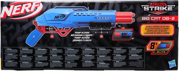 Lanzador de bombeo Nerf Alpha Strike Big Cat DB-2