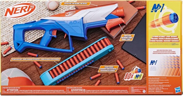 Bláster Nerf N Series Infinite con 80 dardos para batallas intensas