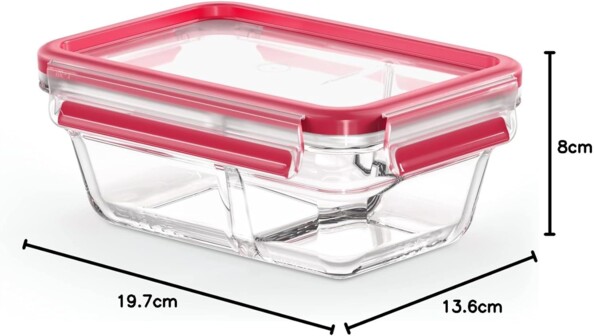 Caja alimentaria Tefal con separador para comidas organizadas