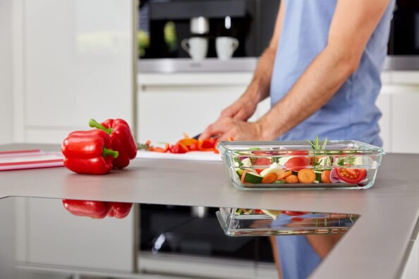 Caja alimentaria Tefal con separador para comidas organizadas