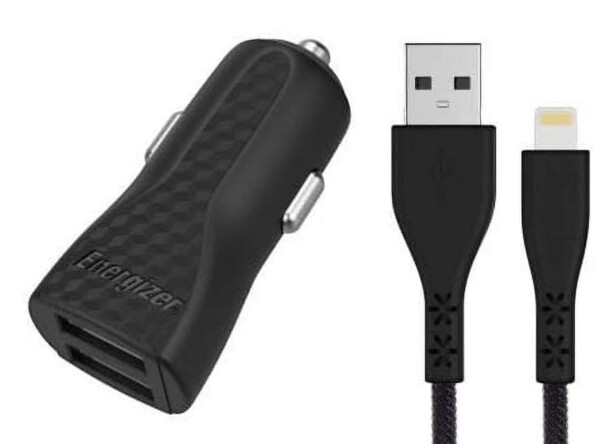 Cargador de coche 12V con doble USB