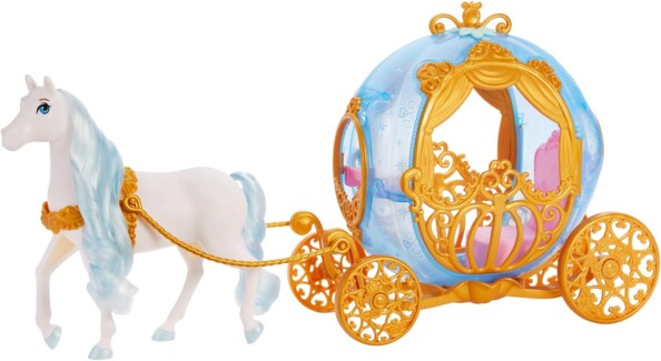 Princesas Disney – El carruaje de Cenicienta y su caballo blanco