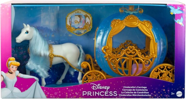 Princesas Disney – El carruaje de Cenicienta y su caballo blanco