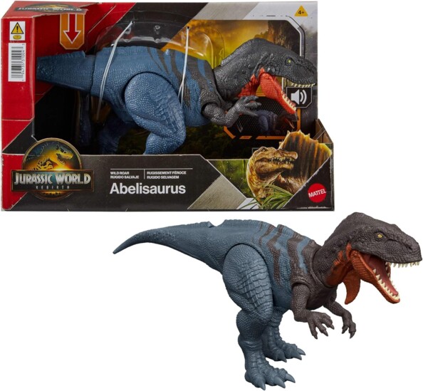 Figurita articulada Abelisaurus para aventuras jurásicas llenas de acción