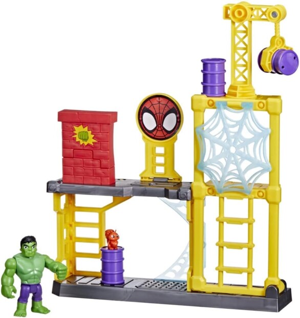Figura de Hulk y zona de demolición – Spidey y su superequipo