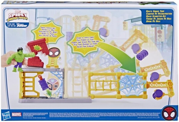 Figura de Hulk y zona de demolición – Spidey y su superequipo