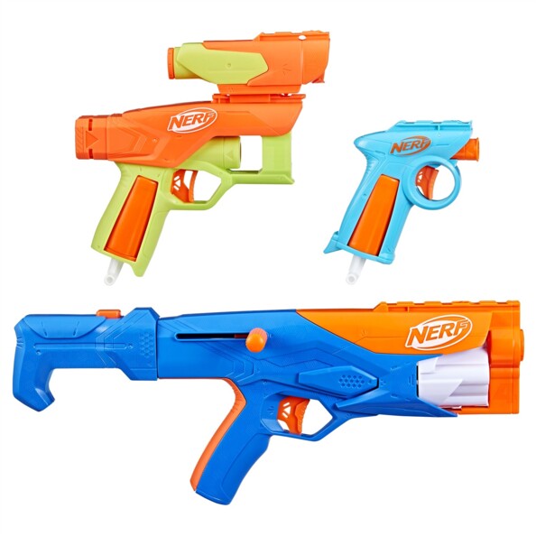Pack de 3 blásters N Series Gear Up con 18 dardos N1