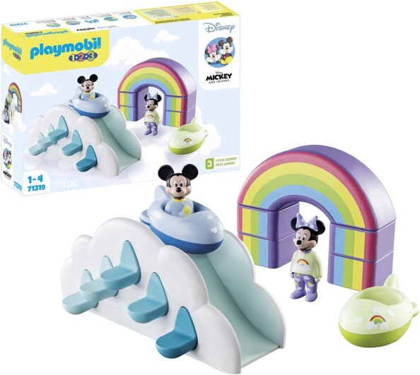 Playmobil 1.2.3 – Casa de las Nubes de Mickey y Minnie