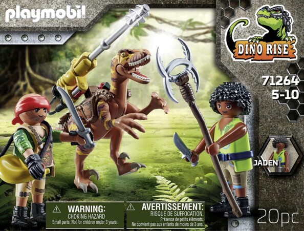 Playmobil Dino Rise – Deinonychus y Guerreros