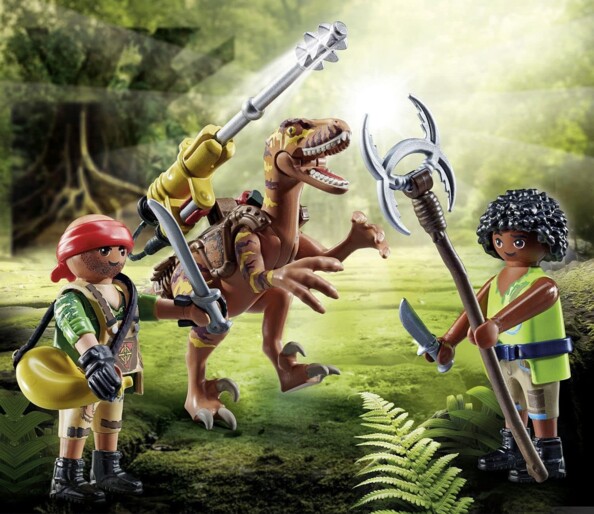 Playmobil Dino Rise – Deinonychus y Guerreros