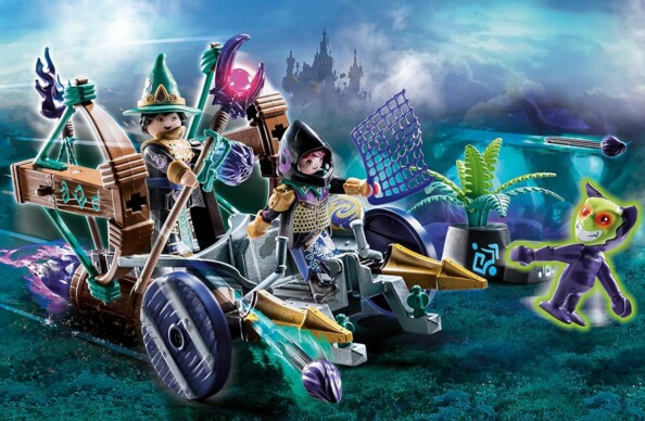Playmobil Novelmore Violet Vale – Vehículo con catapulta