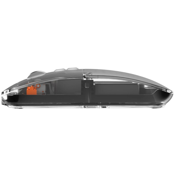Ratón inalámbrico transparente bluetooth y RF 2,4 GHz