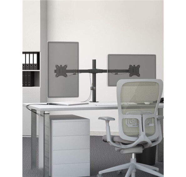 Soporte de escritorio para 2 monitores de 17 a 32"
