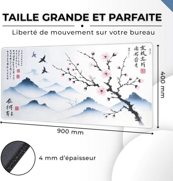 Alfombrilla gaming XXL 900 x 400 mm Sakura