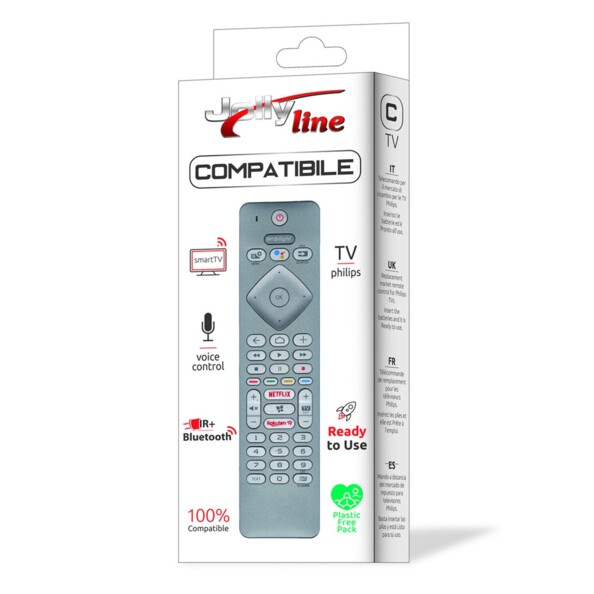 Mando compatible Philips con infrarrojos y Bluetooth