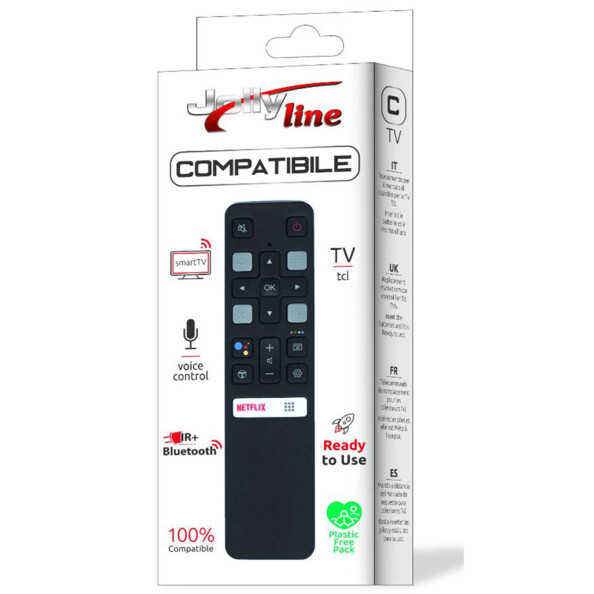 Mando compatible TCL con infrarrojos y Bluetooth