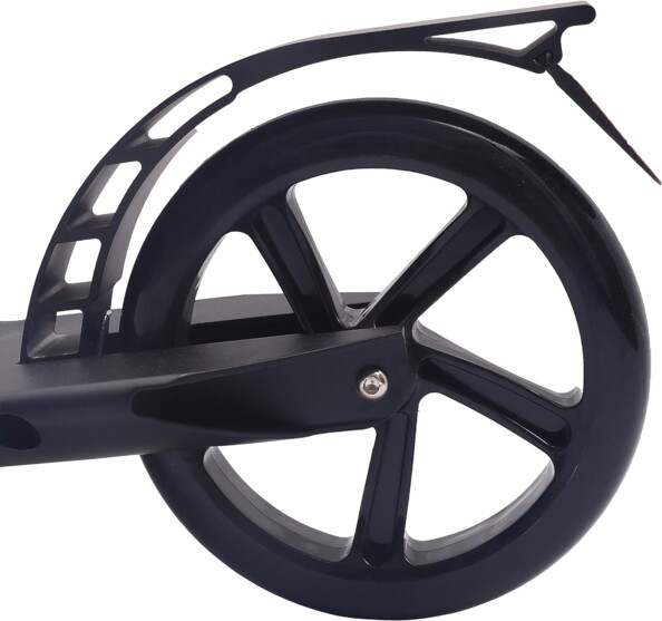 Patinete plegable para adultos con rueda grande, caballete y suspensión