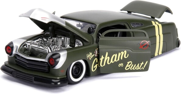 Coche en miniatura Harley Quinn con Mercury 1951 para coleccionistas y fans de D