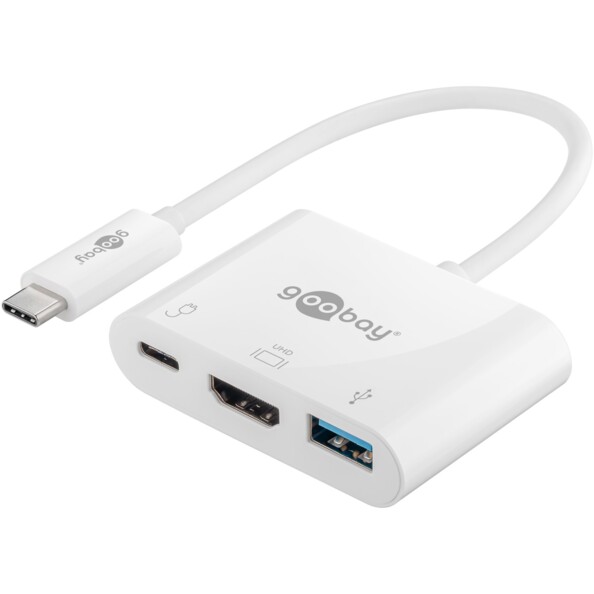 Adaptador USB-C multipuerto HDMI, USB-A y Power Delivery 60 W