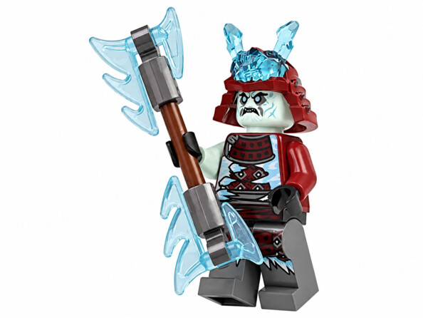 Minifigura NINJAGO Blizzard Samurai 891952 con arma de hielo