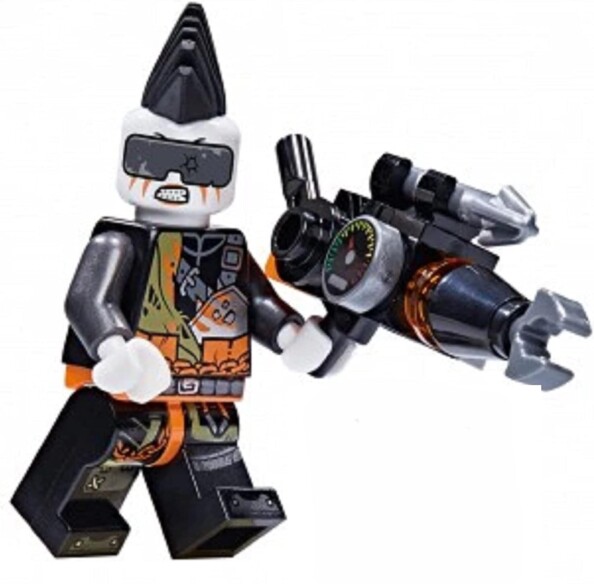 Minifigura NINJAGO Jet Jack Hunted en sobre