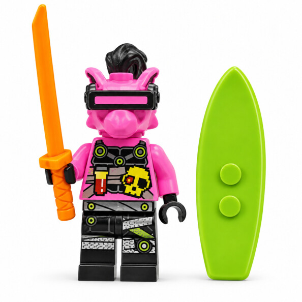 Figura NINJAGO Richie con tabla y katana