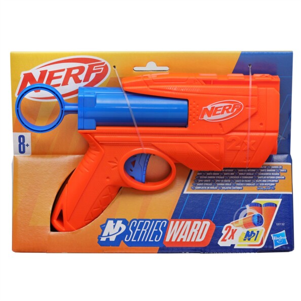 NERF N Series Ward Lanzador compacto con 2 dardos N1