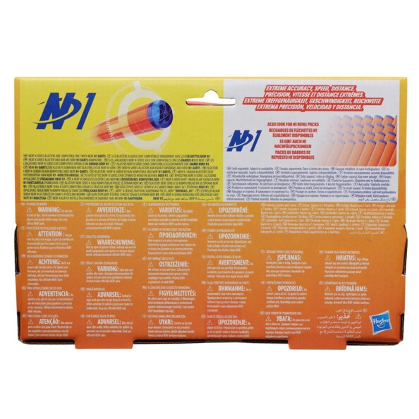 NERF N Series Ward Lanzador compacto con 2 dardos N1
