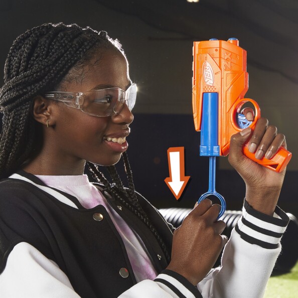 NERF N Series Ward Lanzador compacto con 2 dardos N1