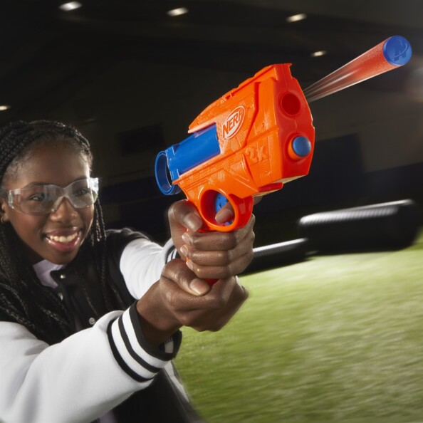 NERF N Series Ward Lanzador compacto con 2 dardos N1