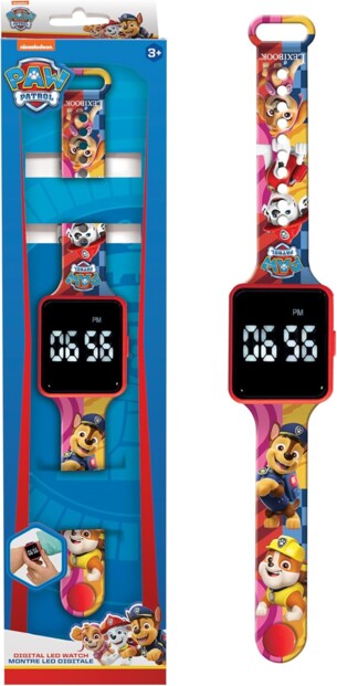 Reloj digital LED Paw Patrol para niños