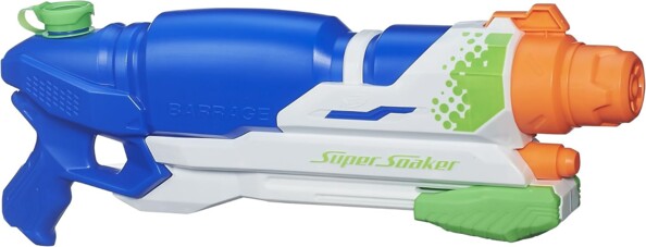 Super Soaker Barrage con 3 modos de chorro