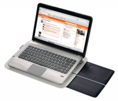 Soporte para portátil N600 con panel táctil retráctil