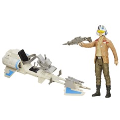 Figura 30 cm con vehículo Star Wars - Poe Dameron