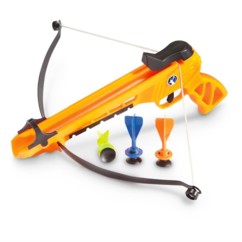 Mini Ballesta de plástico Fun Hand Bow con 3 dardos con ventosa