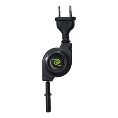Cable de alimentación bipolar retrácttil  0,8 m