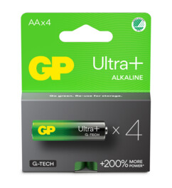 4 pilas alcalinas AA (LR6) Ulltra+ 1,5V