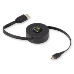 Cable HDMI retráctil 1,50 m: conexión práctica y ordenada