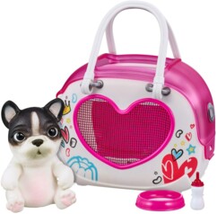 Pack con pequeño bulldog interactivo OMG Pets







