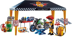 Taller mecánico para motos – Playmobil Stuntshow