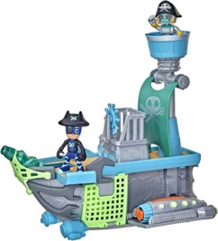 Barco pirata del aire con dos figuras pyjamasques