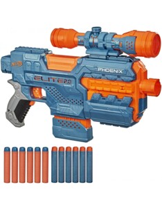 Lanzador motorizado Nerf Elite 2.0 CS-16 con 12 dardos