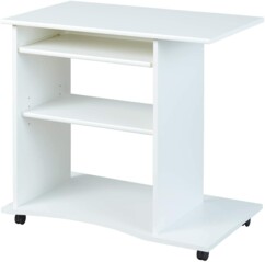 Escritorio informático Pepe blanco con ruedas