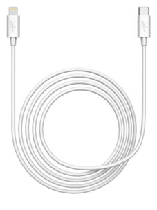 Cable Lightning a USB-C blanco para dispositivos Apple