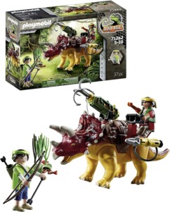 Playmobil Dino Rise: Triceratops y soldados