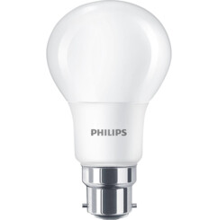Bombilla LED blanco cálido B22 A60 5,5 W / 470 lm