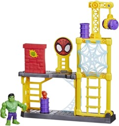Figura de Hulk y zona de demolición – Spidey y su superequipo