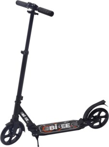 Patinete plegable para adultos con rueda grande, caballete y suspensión